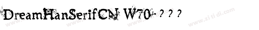 DreamHanSerifCN W70字体转换